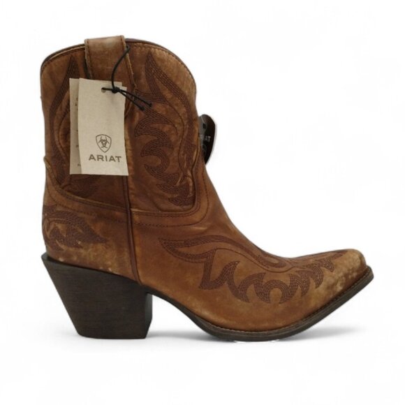 Ariat Chandler Women's Size 9C W Naturally Distressed Brown Leather Western Boot - Picture 5 of 16